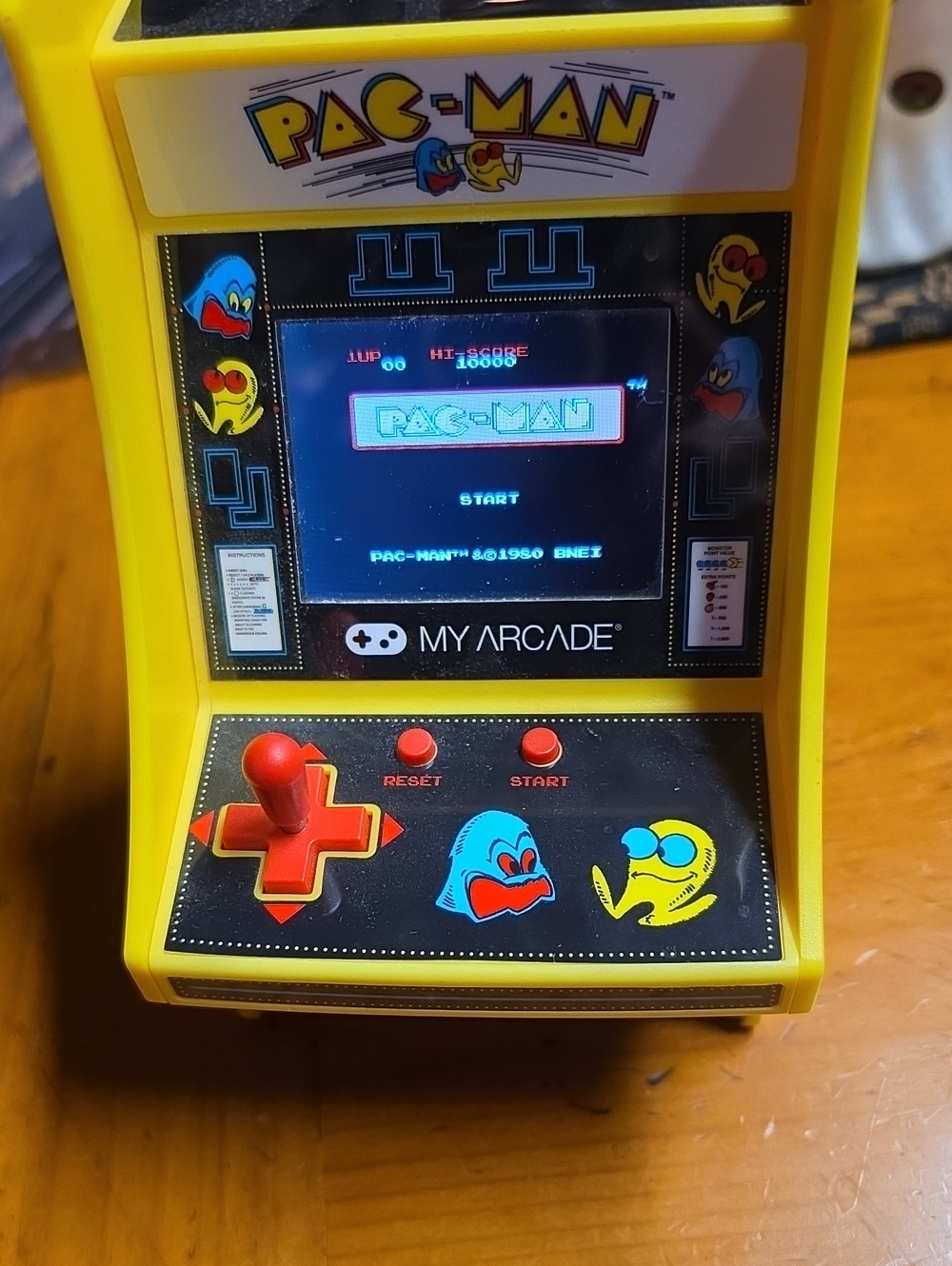 Arcade Yellow PAC-MAN Mini Arcade Machine